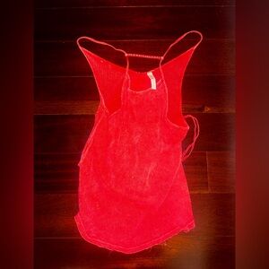 Women's Red Mesh top